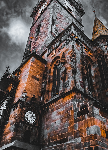 The Old Astronomical Clock Print