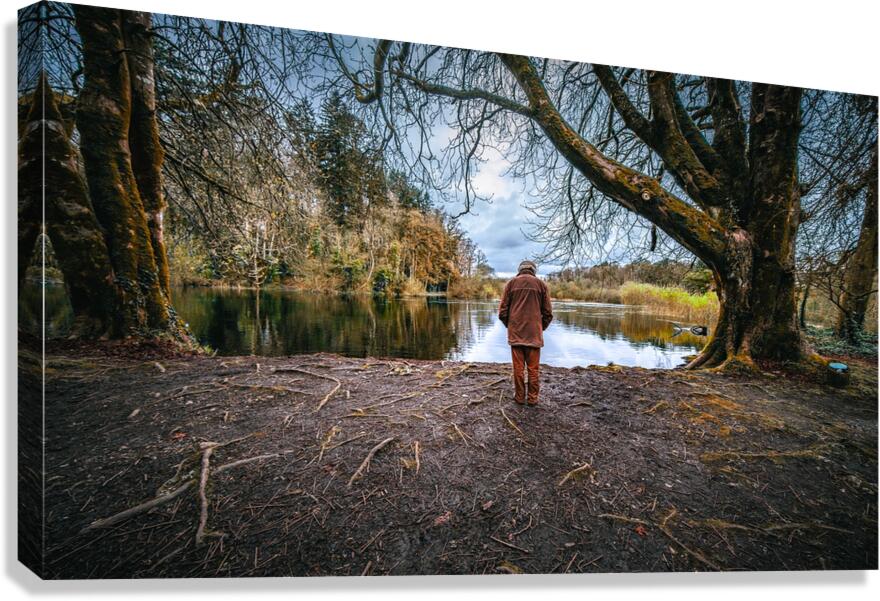 Old Man & The River Canvas Print