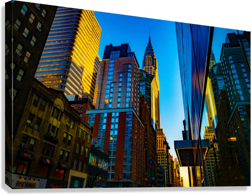 New York in Blue Canvas Print
