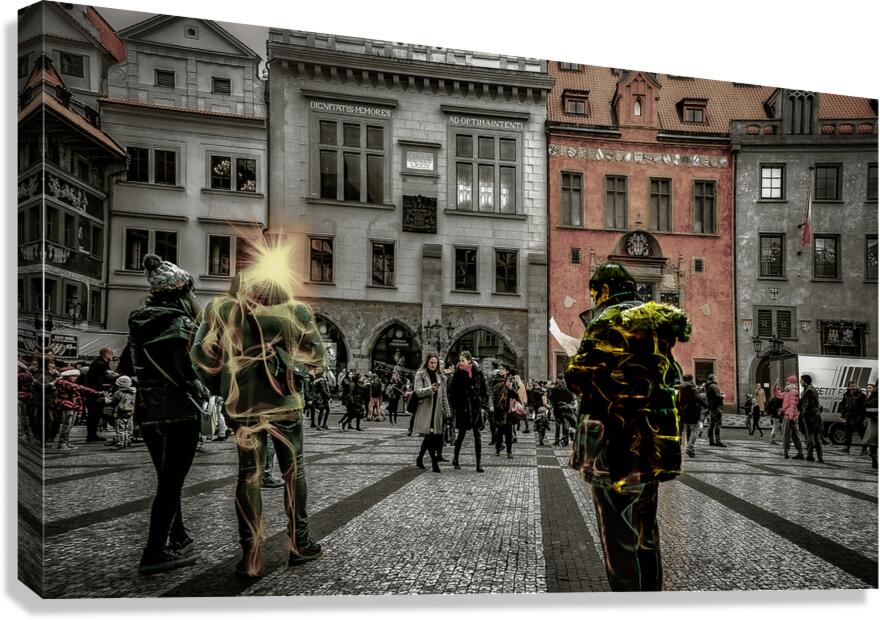Prague Observers Canvas Print