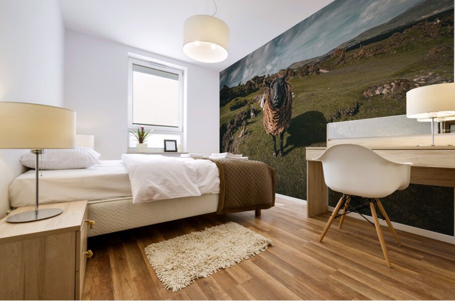 Sheep in the Faerie Circle Mural print