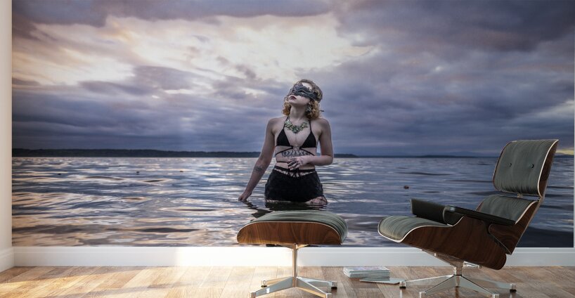 Solace in Celestial Tapestry Wall Murals