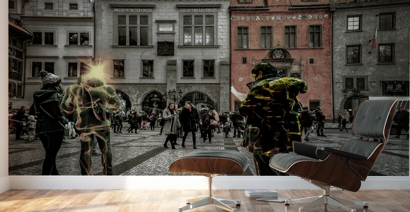 Prague Observers Wall Murals