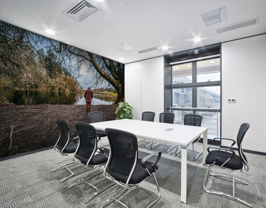 Old Man & The River Wall Printing