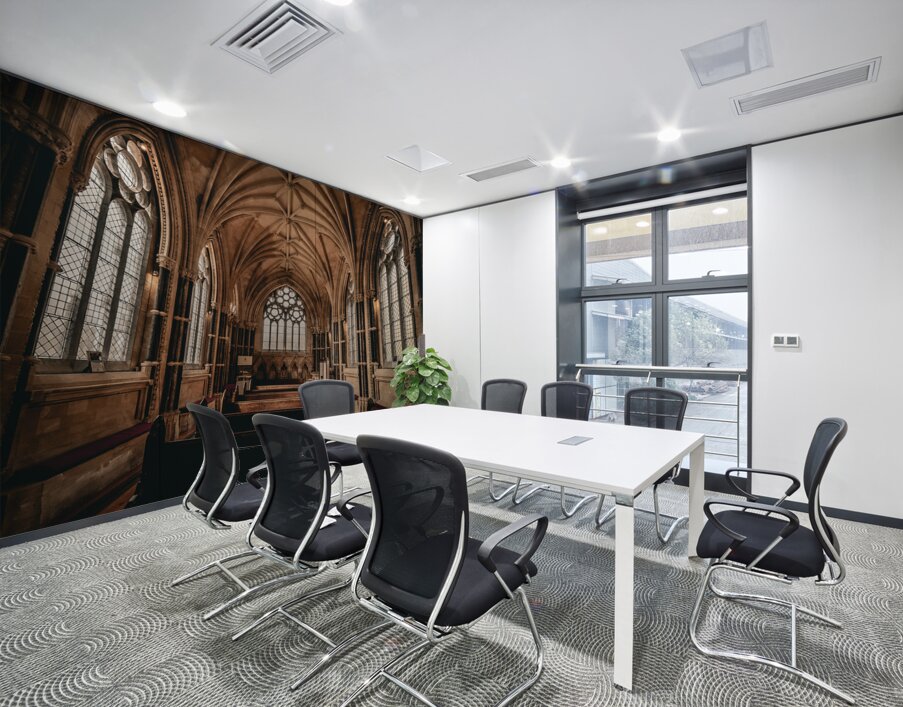 The neo-Gothic Church Wall Printing