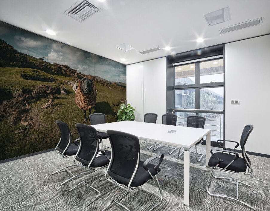 Sheep in the Faerie Circle Wall Printing