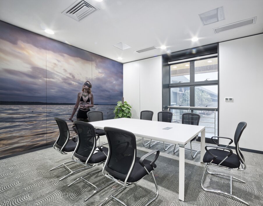 Solace in Celestial Tapestry Wall Printing